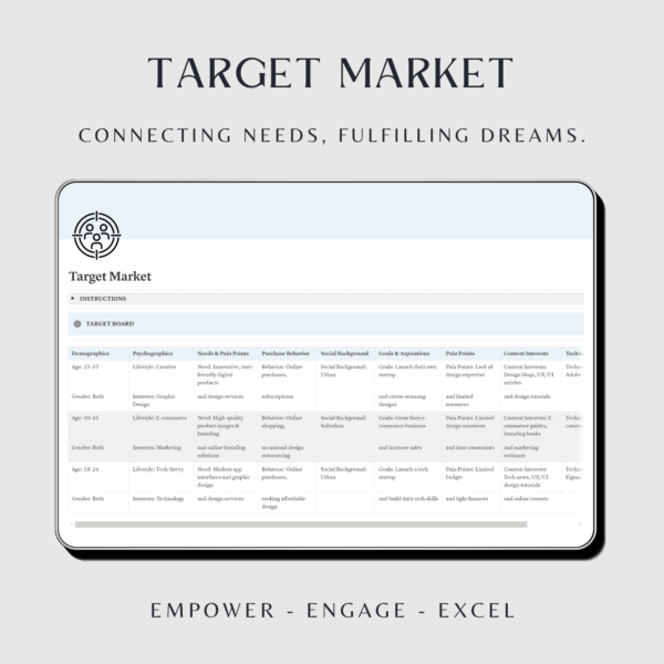 Blue business planner template