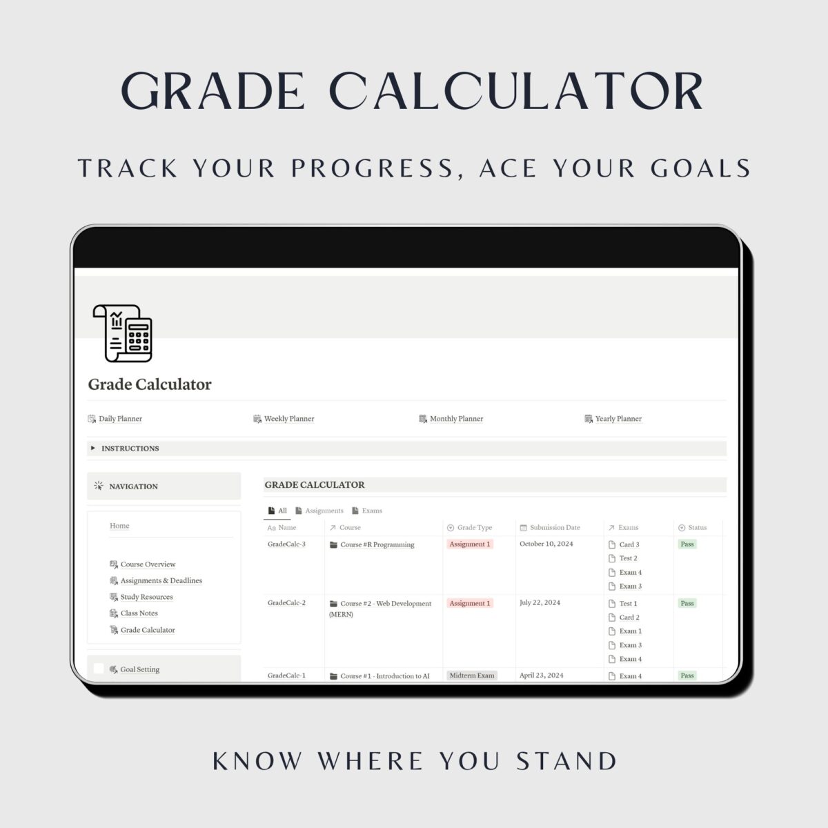 ADHD Student Planner