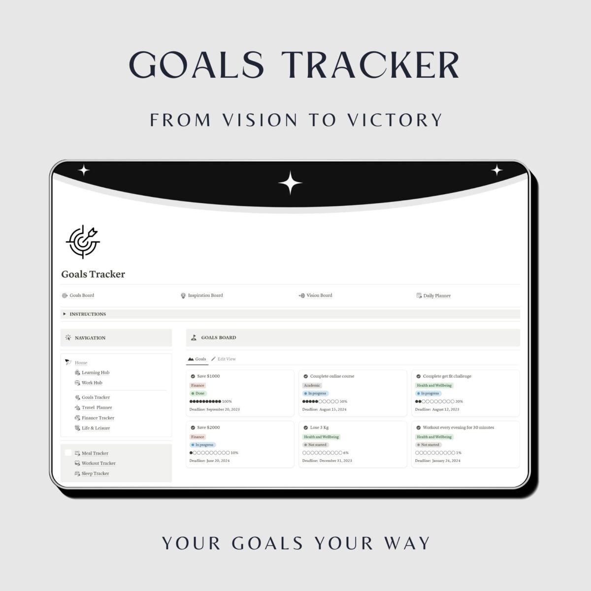 Notion life planner