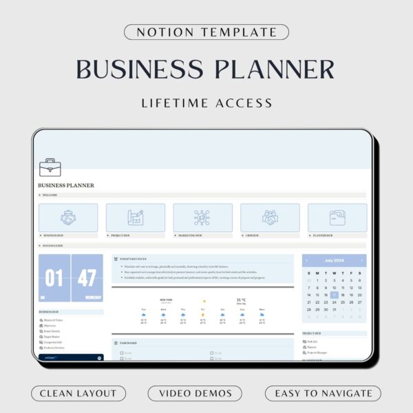 Notion Template Business Planner