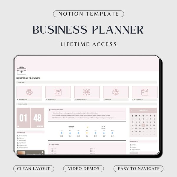 Notion Template Business Planner