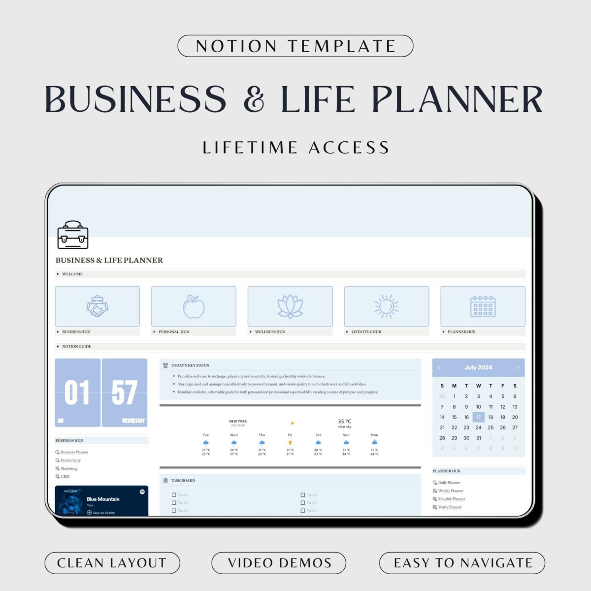 Notion Template Business And Life Planner