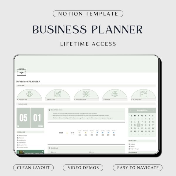 Notion Business Planner