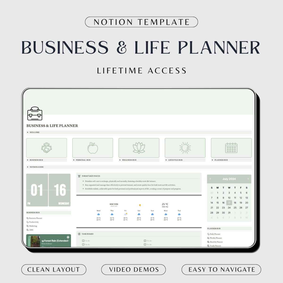 Notion Template Business And Life Planner