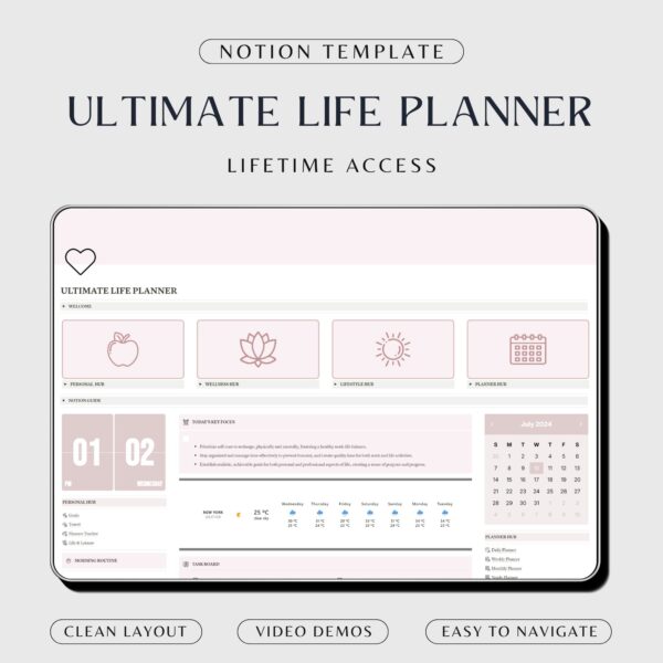 Notion Template Life Planner