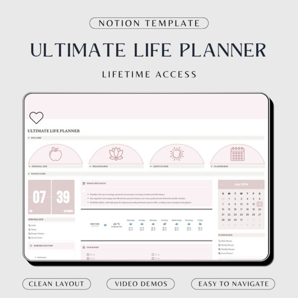 Notion Complete Life Management system Template