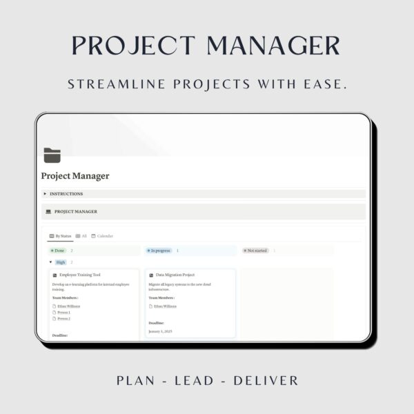 Notion Project Management Template