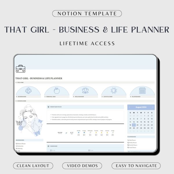 Notion Business And Life Planner Template