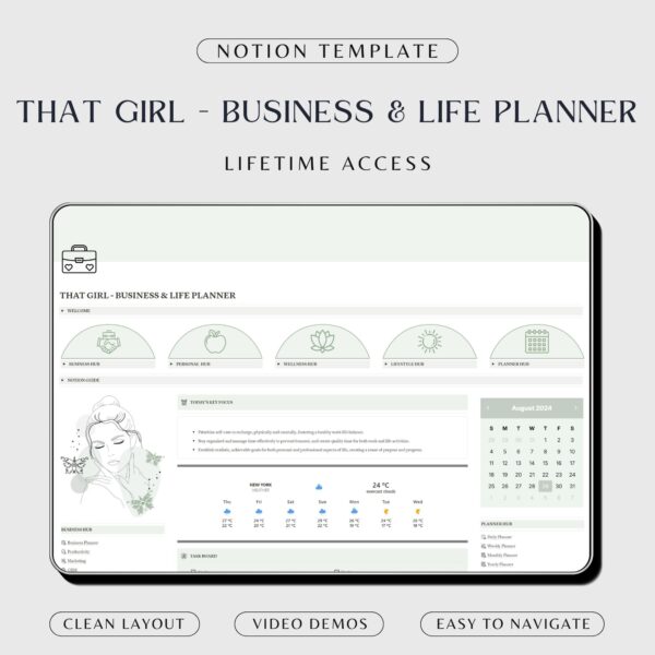 Notion Life and Business Planner Template