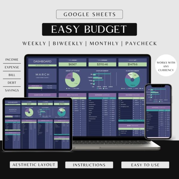 Easy Budget Template Google Sheets