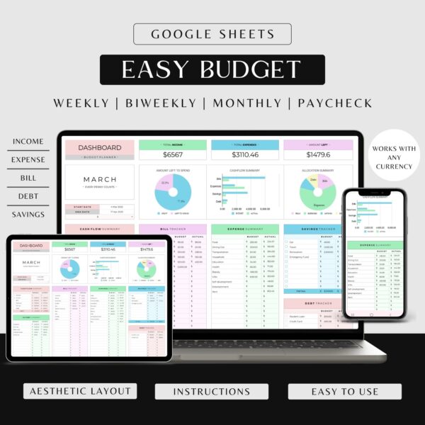 Easy Budget Template Google Sheets